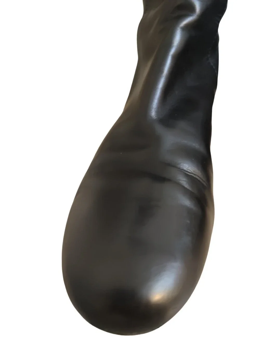 Vera Wang Lavender Black Over-the-Knee Leather Boots